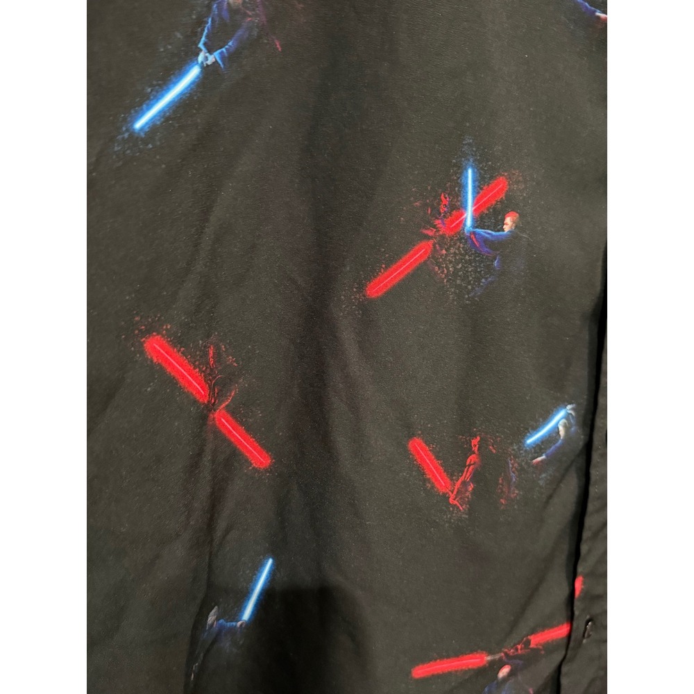 RSVLTS Star Wars Duel of the Fates Lightsaber Kunuflex Shirt Mens 4XL Black - Picture 7 of 7
